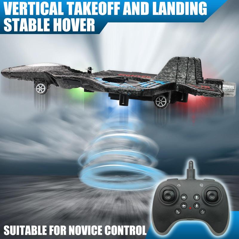 RC Stunt Fighter Jet Toy for Kids with 360° Flips & LED Lights | Easy to Fly Kids Drone - Image 4