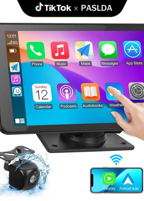 【PASLDA】New Year Gift :2026 Upgraded Wireless CarPlay Screen for Andriod & Iphone : The Ultimate Portable Car Play Adapter for Seamless In-Car Entertainment
